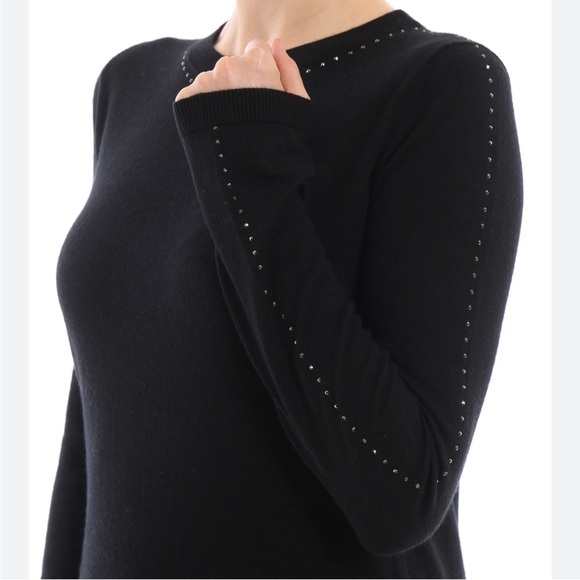 MaxMara Solange Silk & Cashmere Black Sweater - Picture 1 of 8